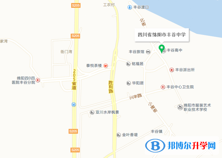 四川省綿陽市豐谷中學地址在哪里